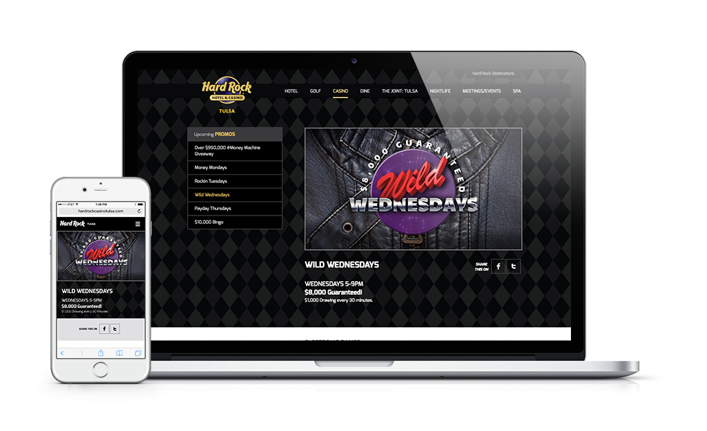 Hard Rock Tulsa: $8,000 Wild Wednesdays Site